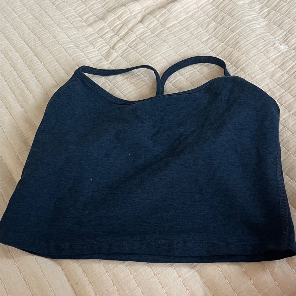 Beyond Yoga spacedye Blue Strappy Top